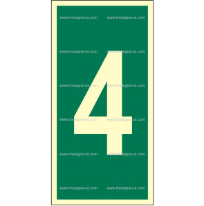 Number 4 Sign (2.027.4)