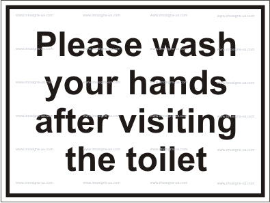 Please Wash Your Hands After Sign (12.085)