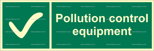 Pollution Control Equipment Sign (2.079)