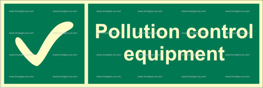 Pollution Control Equipment Sign (2.079)