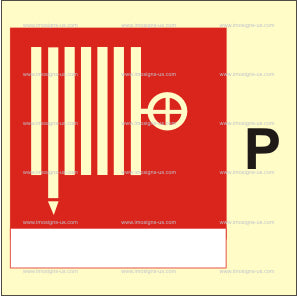Powder Fire Hose and Nozzle Symbol (3.169)