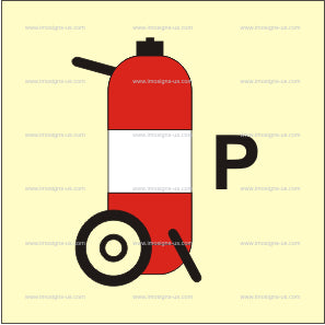 Powder Wheeled Fire Extinguisher Symbol (3.177)