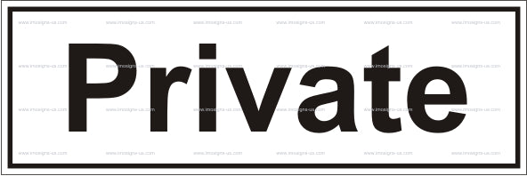 Private Sign (12.048)