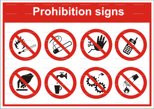 Prohibition Signs Poster (15.048)