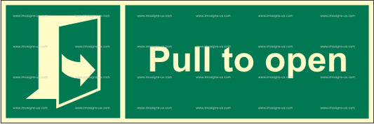 Pull to Open Sign (2.064.6)