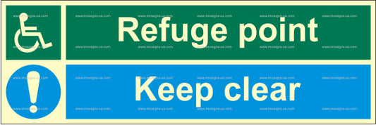 Refuge Point / Keep Clear Sign (2.094.3)