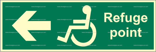 Refuge Point Left Sign (2.098.2)