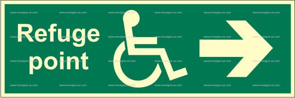 Refuge Point Right Sign (2.098.1)
