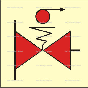 Remote Controlled Fuel/Lubricating Oil Valves Symbol (3.056)