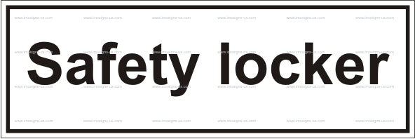 Safety Locker Sign (12.038)