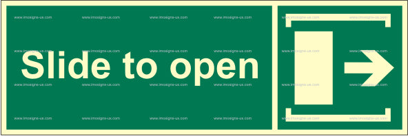 Slide to Open Right Sign (2.061.2)