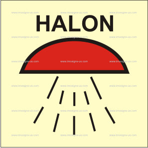 Space Protected by Halon 1301 Symbol (3.017)