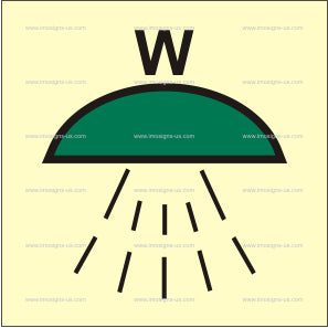 Space Protected By Water System Symbol (3.185)