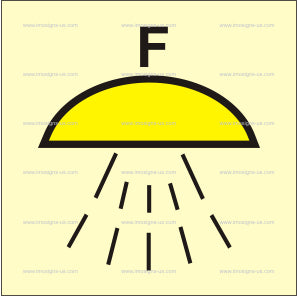 Space Protected by Foam Fire Extinguishing System Symbol (3.183)