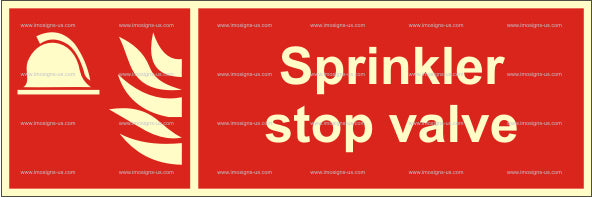 Sprinkler Stop Valve Sign (3.082.6)