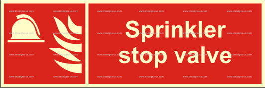 Sprinkler Stop Valve Sign (3.082.6)