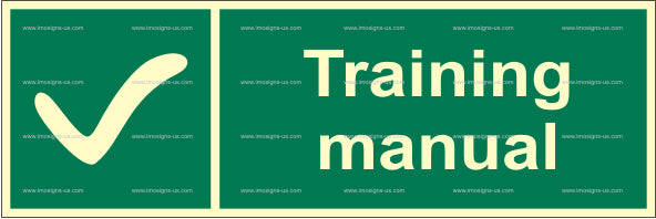 Training Manual Sign (2.059)