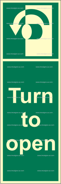 Turn to Open Anti-clockwise Sign (2.063.4)