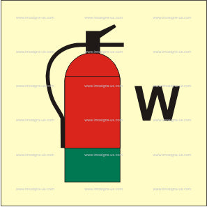Water Fire Extinguisher Symbol (3.175)
