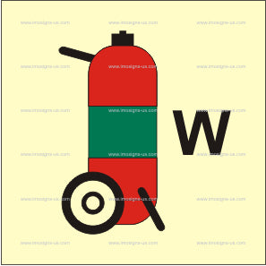 Water Wheeled Fire Extinguisher Symbol (3.180)