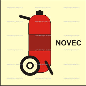 Wheeled Novec Fire Extinguisher Symbol (3.198)