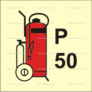 Wheeled Powder Fire Extinguisher Symbol (3.044.1)
