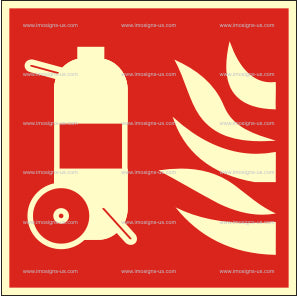 Wheeled fire extinguisher Sign (3.081.17)