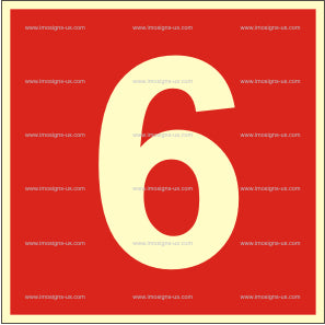Number 6 Sign (3.087.6)
