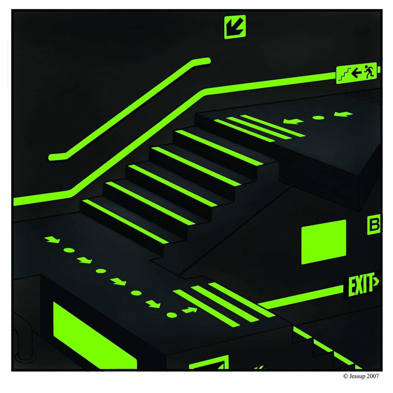 Luminous Egress Path Markings