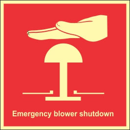 Emergency Blower Shutdown Sign (3.218.3)