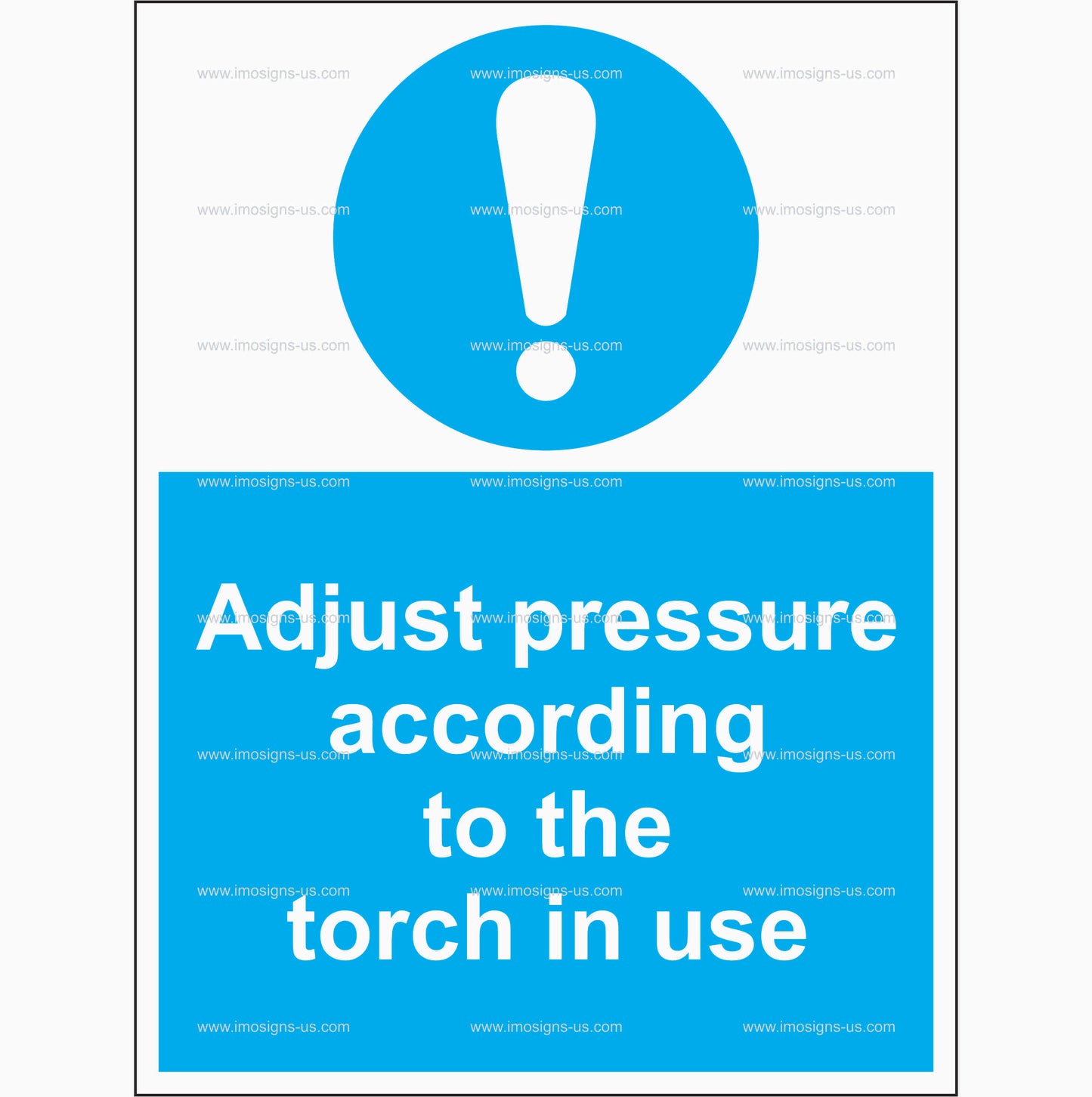 4.013.23 Adjust pressure according to the torch in use