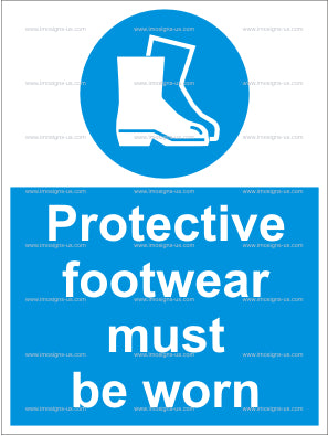 Protective Footwear Must Be Worn Sign (4.006.2)