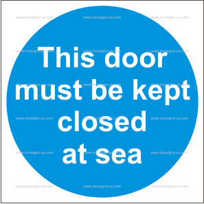 4.030 This door must be closed at sea