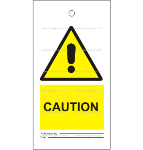 7.001 Tie tag, Caution