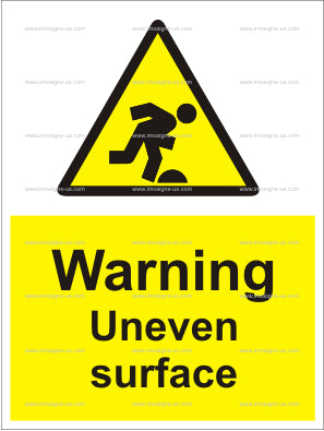 6.012.3 Warning Uneven surface