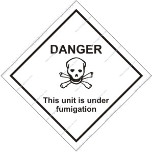 8.002 Danger .This unit is under fumigation