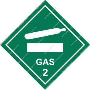 8.010 Class 2.2, Non-flam. compressed gas - White