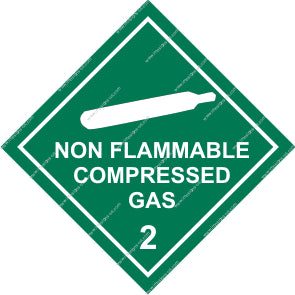 8.012 Class 2, Non-flam. compressed gas - White