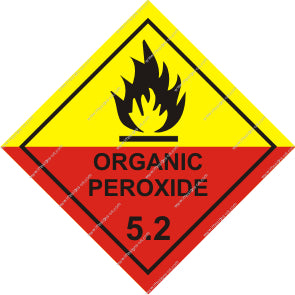 8.042 Class 5.2 organic peroxides Black