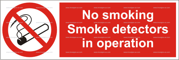 5.003.5 No smoking Smoke detectors in operation