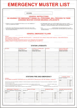 9.070 Emergency Muster List