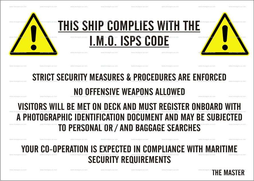 9.071 ISPS Gangway board