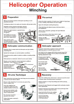 9.074 Helicopter operations, Winching