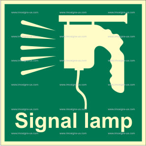 2.107t Aldis, signal lamp with text