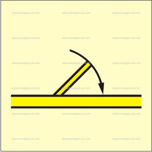B Class Hinged Self-closing Fire Door Right Symbol (3.070.1)