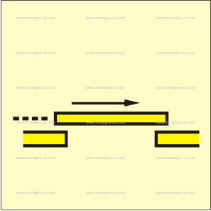B Class Self-closing Sliding Fire Door Symbol (3.071)