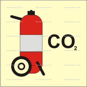 3.178 CO2 wheeled fire extinguisher