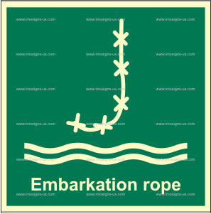 2.112 Embarkation rope with text