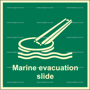 Marine evacuation slide