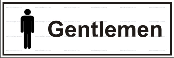 12.051 Gentlemen with symbol